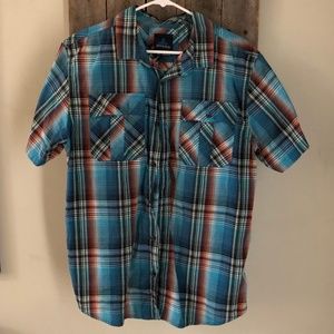 Prana Mens Short Sleeve Shirt Large